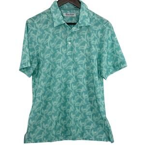 Tommy Bahama Parrot Paradise Shirt Turquoise Mens Small NWT